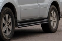 Mitsubishi Pajero Wagon IV 2006-2021 Rury Boczne Black (2 szt., Stal Nierdzewna) zdjęcia 5