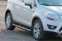 Ford Kuga 2008-2013 Progi Boczne Proste Black (2 szt., Stal Nierdzewna) zdjęcia 2