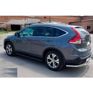 Rury Boczne BB002 Czarny (2 szt., Stal Nierdzewna) Honda CRV 2012-2016 zdjęcia 3
