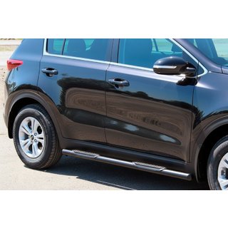 Rury Boczne BB002 Czarny (2 szt., Stal Nierdzewna) Kia Sportage 2015-2021 zdjęcia 1
