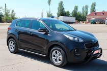 Kia Sportage 2015-2021 Rury Boczne BB001 Czarny (2 szt., Stal Nierdzewna) zdjęcia 2