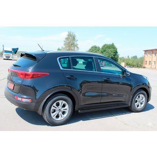 Rury Boczne BB001 Czarny (2 szt., Stal Nierdzewna) Kia Sportage 2015-2021 zdjęcia 3