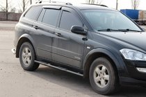 SsangYong Kyron 2005-2014 Rury Boczne BB002 Czarny (2 szt., Stal Nierdzewna) zdjęcia 2