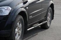 SsangYong Kyron 2005-2014 Rury Boczne BB002 Czarny (2 szt., Stal Nierdzewna) zdjęcia 1