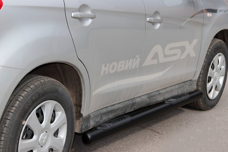 Mitsubishi Eclipse Cross 2017- Rury Boczne BB002 Czarny (2 szt., Stal Nierdzewna) Image