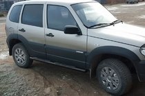 Chevrolet Niva 1998-2020 Rury Boczne Black (2 szt, Stal Nierdzewna) zdjęcia 3