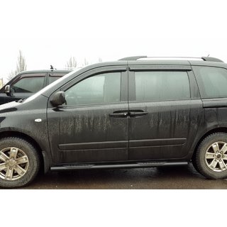 Rury Boczne Black (2 szt., stal nierdzewna) Kia Carnival 2002-2013 zdjęcia 1