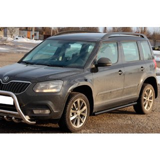 Rury Boczne Black (2 szt., stal nierdzewna) Skoda Yeti 2009-2017 zdjęcia 2
