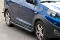 Chery Beat 2009-2015 Rury Boczne Black (2 szt., Stal Nierdzewna) zdjęcia 2