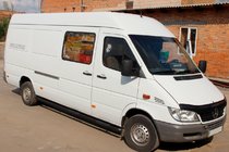 Mercedes Sprinter W901/902/903/904/905 1995–2006 Rury Boczne Black (2 szt., Stal Nierdzewna) zdjęcia 2