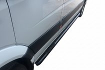 Mercedes Sprinter W906 2006–2018 Rury Boczne Black (2 szt., Stal Nierdzewna) d70, Long-ExtraLong zdjęcia 3