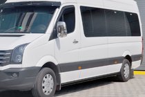 Volkswagen Crafter 2006-2016 Rury Boczne Black (2 szt., Stal Nierdzewna) zdjęcia 1