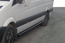 Mercedes Sprinter W907/W910 2018- Rury Boczne Black (2 szt., Stal Nierdzewna) zdjęcia 3