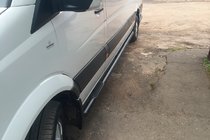 Mercedes Sprinter W907/W910 2018- Rury Boczne Black (2 szt., Stal Nierdzewna) zdjęcia 1