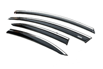 Honda Civic Sedan VIII 2006-2011 Deflektory szyb z listwą chromowaną (4 szt, Niken) zdjęcia 2