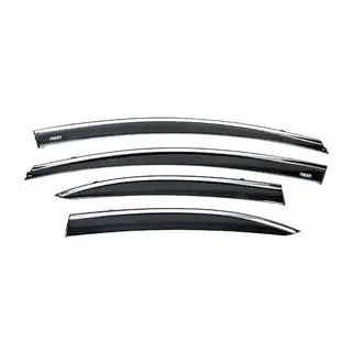 Deflektory szyb z listwą chromowaną (4 szt, Niken) Honda Civic Sedan VIII 2006-2011 zdjęcia 1