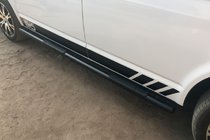 Volkswagen T5 Multivan 2003–2010 Rury Boczne Black (2 szt., stal nierdzewna) zdjęcia 1