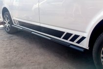 Volkswagen T5 Multivan 2003–2010 Rury Boczne Black (2 szt., stal nierdzewna) zdjęcia 3