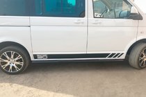 Volkswagen T5 Multivan 2003–2010 Rury Boczne Black (2 szt., stal nierdzewna) zdjęcia 10