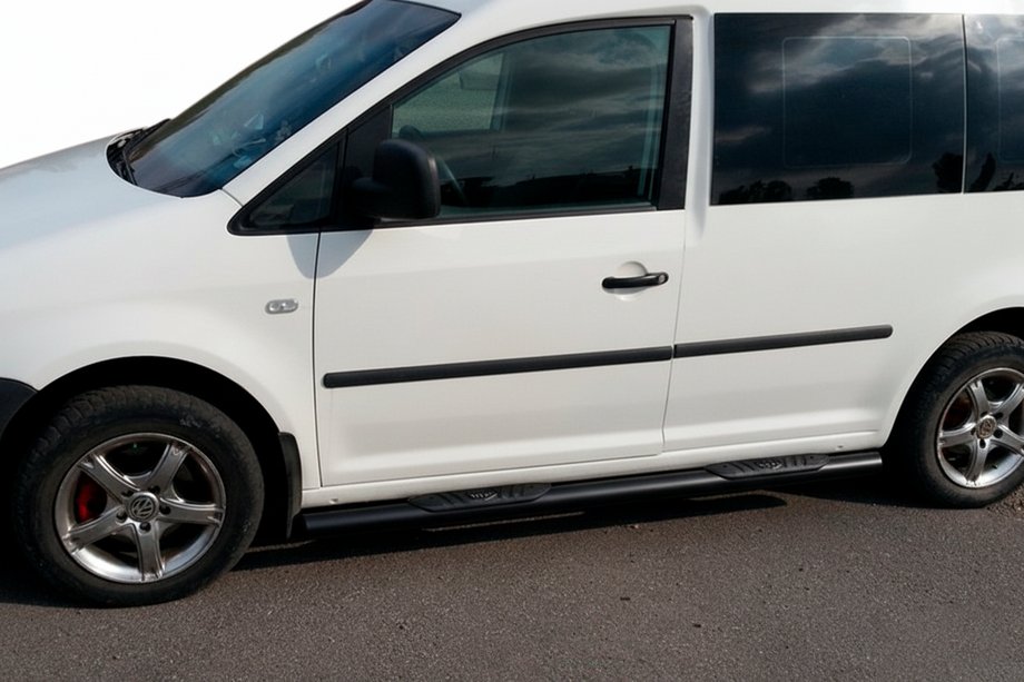 Volkswagen Caddy 2010-2015 Rury Boczne BB001 Czarny (2 szt., Stal Nierdzewna) Zdjęcia 4