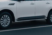 Infiniti QX80 2013-2024 Listwy drzwiowe (4 szt, czarne) zdjęcia 1
