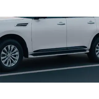 Listwy drzwiowe (4 szt, czarne) Infiniti QX80 2013-2024 zdjęcia 1