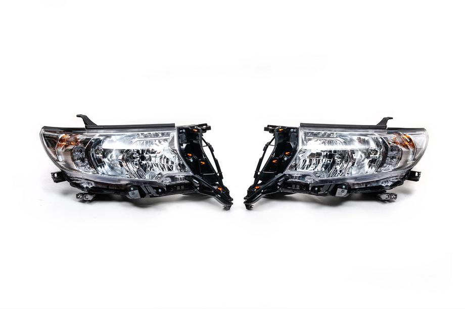 Toyota Land Cruiser Prado 150 2009-2023 Przednie reflektory reflektorowe Oryginał (2017+, 2 szt) Prawy reflektor (1 szt) Zdjęcia 2