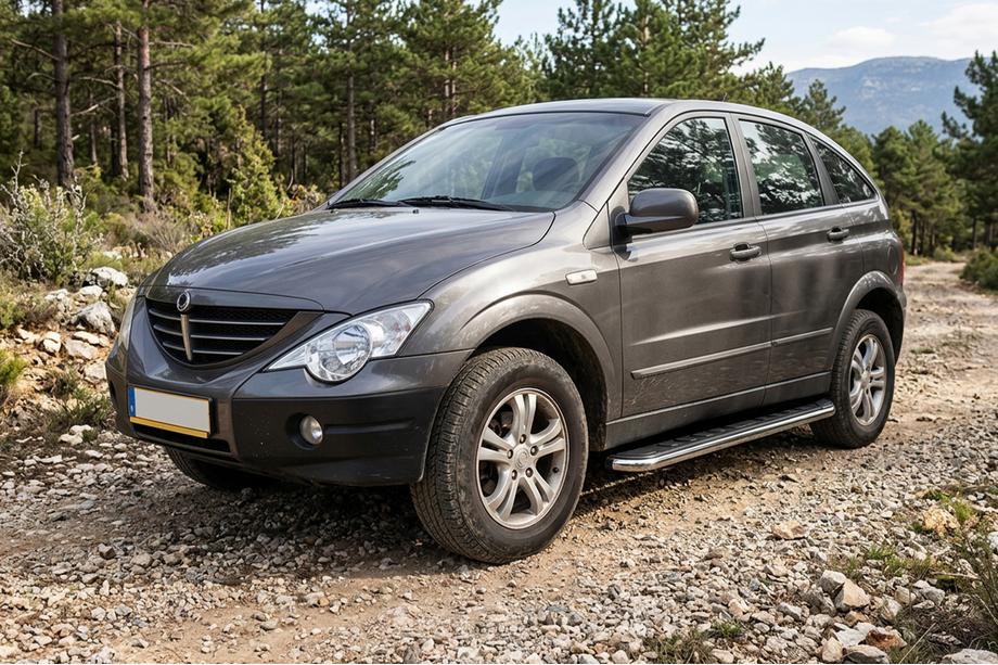 SsangYong Action 2005-2018 Progi Boczne Maydos V1 (2 szt., Aluminium i Stal Nierdzewna) Image