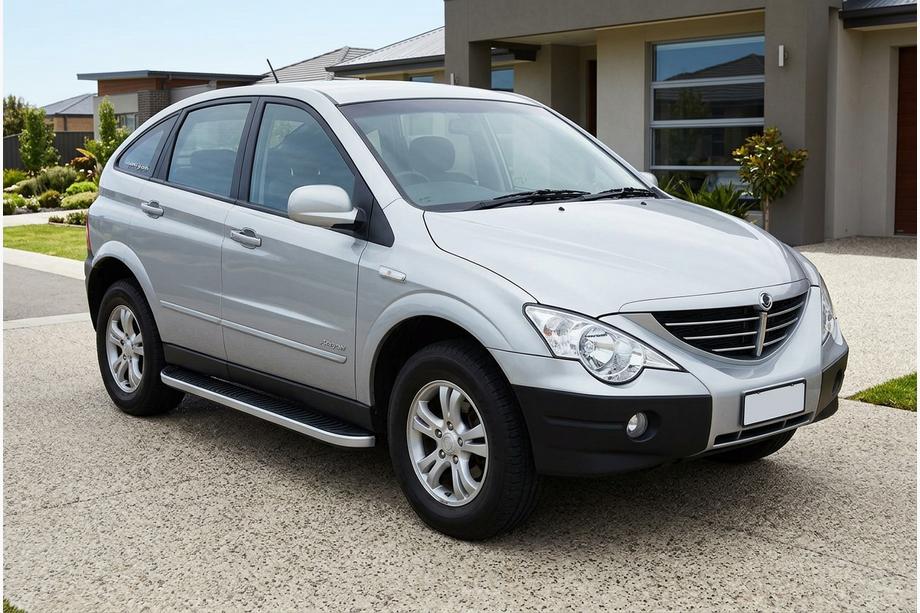 SsangYong Action 2005-2018 Progi Boczne Tayga Grey (2 szt., Aluminium) Image