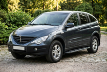 SsangYong Action 2005-2018 Progi Boczne RedLine Black (2 szt., Aluminium) zdjęcia 1