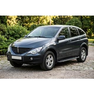 Progi Boczne RedLine Black (2 szt., Aluminium) SsangYong Action 2005-2018 zdjęcia 1
