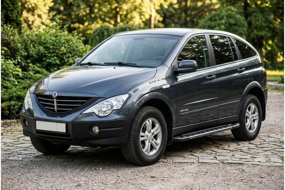 SsangYong Action 2005-2018 Progi Boczne RedLine Black (2 szt., Aluminium) Image