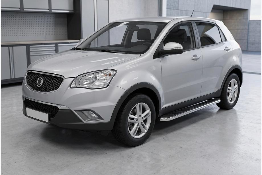 SsangYong Korando 2010-2019 Progi Boczne Maydos V1 (2 szt., Aluminium i Stal Nierdzewna) Image