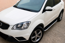 SsangYong Korando 2010-2019 Progi Boczné Fullmond (2 szt., Aluminium) zdjęcia 1