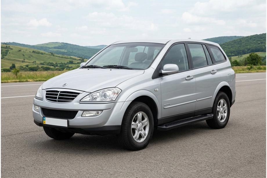SsangYong Kyron 2005-2014 Progi Boczné Allmond Black (2 szt., Aluminium) Image