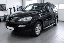 SsangYong Kyron 2005-2014 Progi Boczne Maydos V1 (2 szt., Aluminium i Stal Nierdzewna) zdjęcia 1