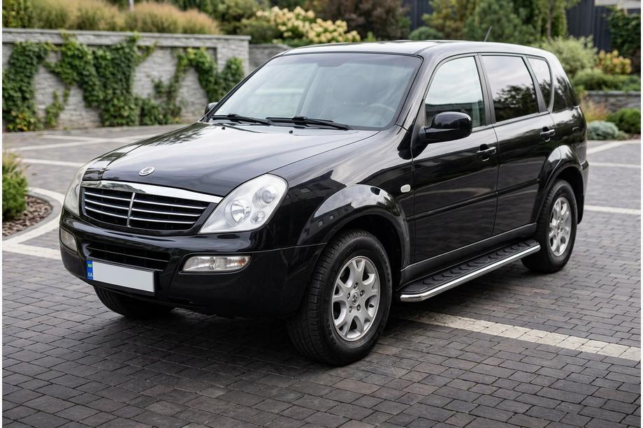 SsangYong Rexton I 2001-2017 Progi Boczne Maydos V1 (2 szt., Aluminium i Stal Nierdzewna) 2012-2017 Image