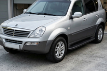 SsangYong Rexton I 2001-2017 Progi Boczné Bosphorus Black (2 szt., Aluminium) 2012-2017 zdjęcia 1