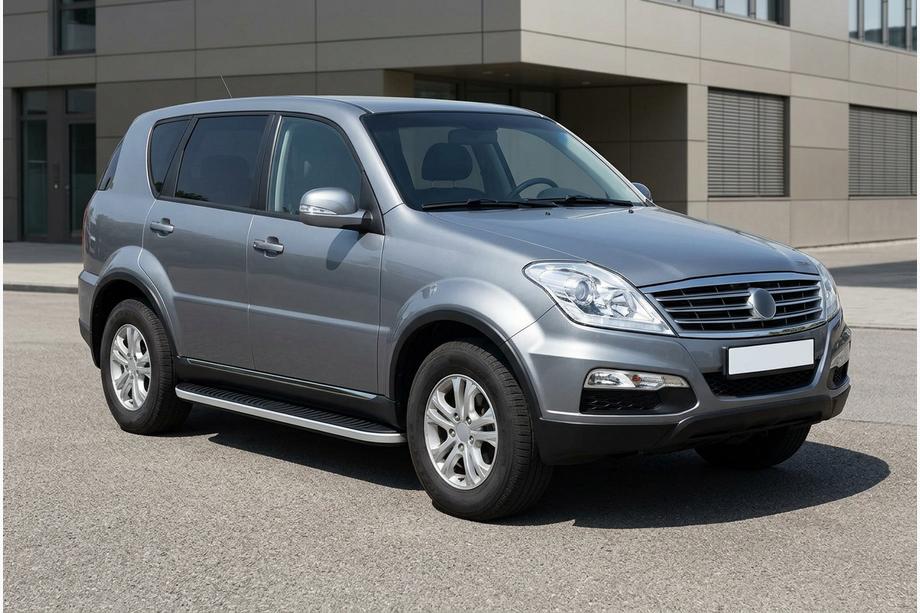 SsangYong Rexton I 2001-2017 Progi Boczne Tayga Grey (2 szt., Aluminium) 2005-2012 Image