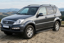 SsangYong Rexton I 2001-2017 Progi Boczne RedLine Black (2 szt., Aluminium) zdjęcia 1