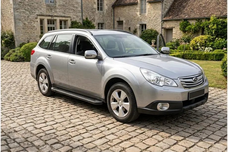 Subaru Outback 2009-2014 Progi Boczné Allmond Black (2 szt., Aluminium) Image