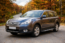 Subaru Outback 2009-2014 Progi Boczné Sunrise (2 szt., Aluminium) zdjęcia 1