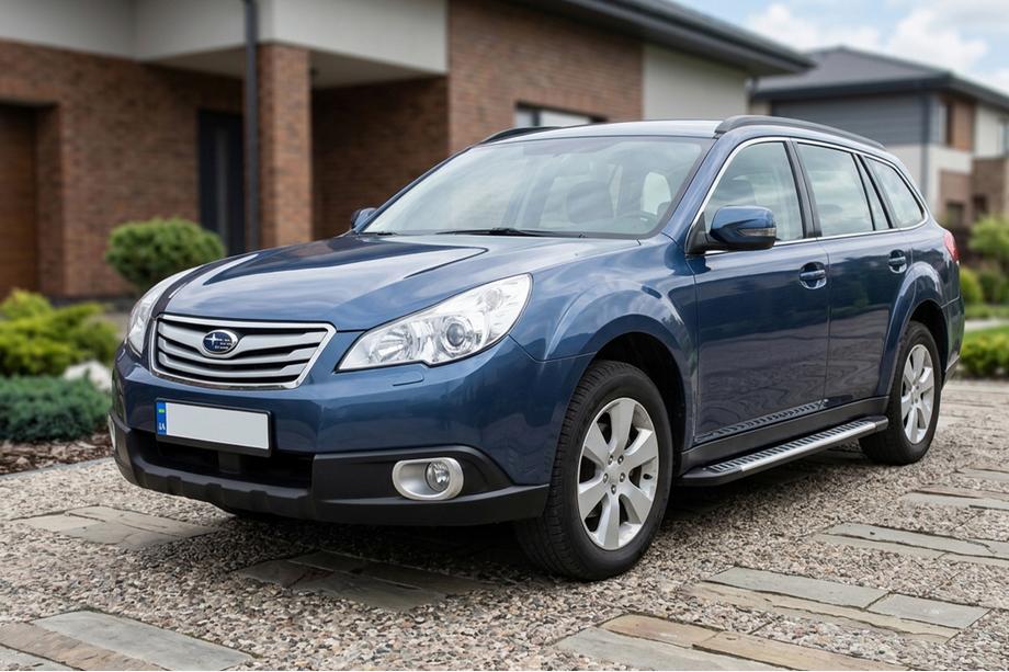 Subaru Outback 2009-2014 Progi Boczne Line (2 szt., Aluminium) Image