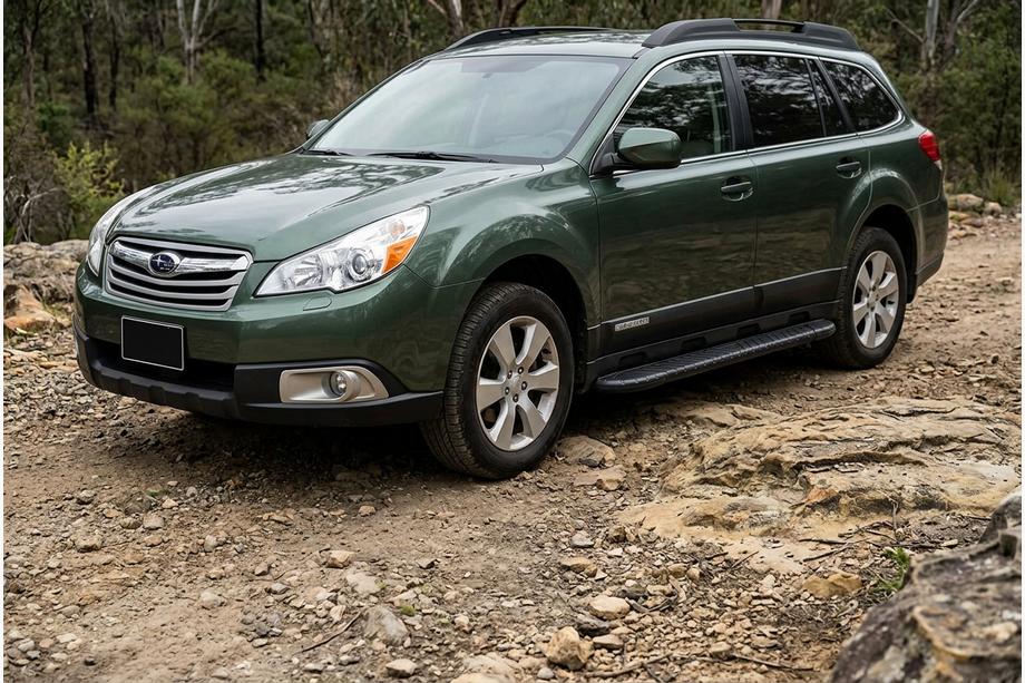 Subaru Outback 2009-2014 Progi Boczné Bosphorus Black (2 szt., Aluminium) Image