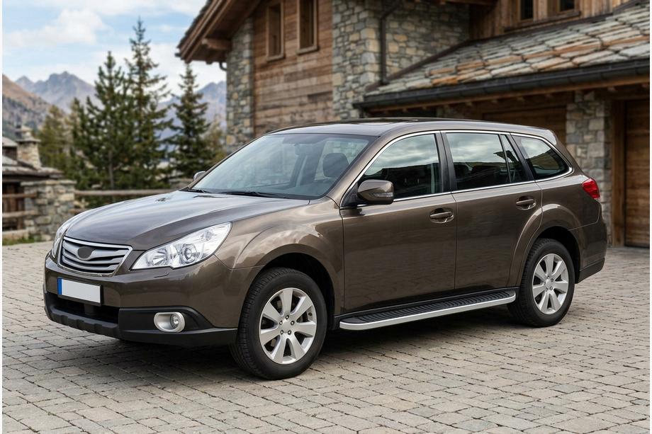 Subaru Outback 2009-2014 Progi Boczne Tayga Grey (2 szt., Aluminium) Image