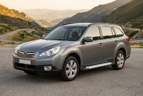 Subaru Outback 2009-2014 Progi boczne Allmond Grey (2 szt., aluminium) zdjęcia 1