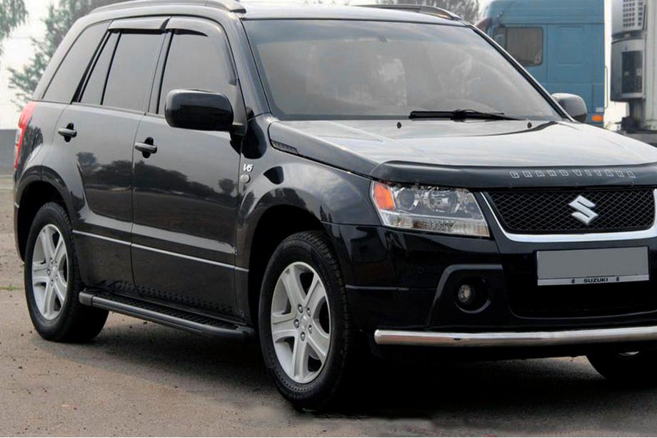 Suzuki Grand Vitara 2005-2017 Progi Boczné Allmond Black (2 szt., Aluminium) Image