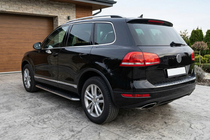 Volkswagen Touareg 2010-2018 Progi Boczne Maydos V1 (2 szt., Aluminium i Stal Nierdzewna) zdjęcia 1