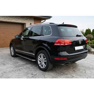 Progi Boczne Maydos V1 (2 szt., Aluminium i Stal Nierdzewna) Volkswagen Touareg 2010-2018 zdjęcia 1