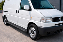 Volkswagen T4 Transporter 1990-2003 Progi Boczné Allmond Black (2 szt., Aluminium) Długa Baza zdjęcia 1